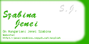 szabina jenei business card